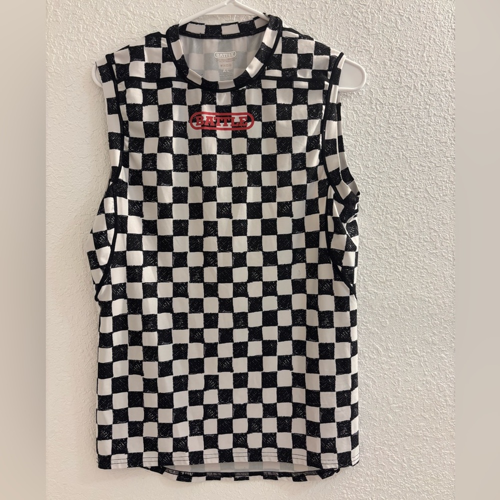 Checkerboard Sleeveless Top